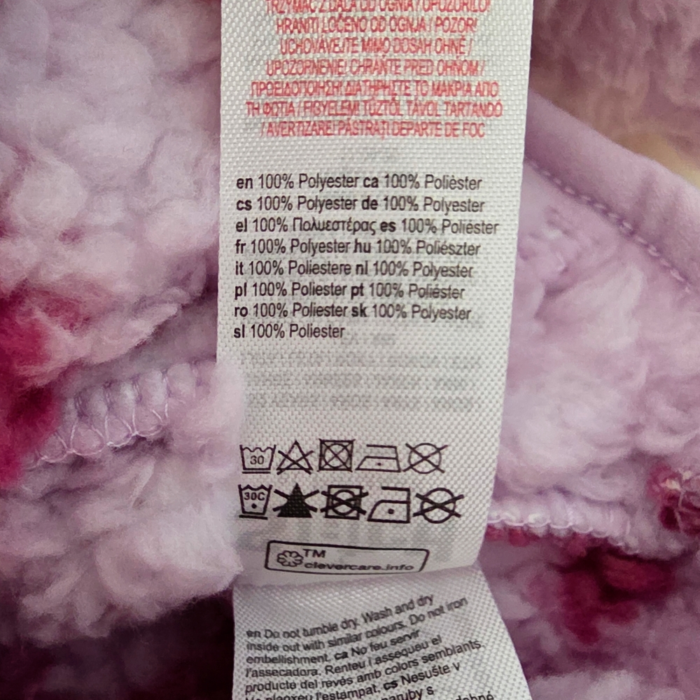 Disney × Primark - Pink Plush Sherpa Pullover with Stitch Angel Character Logo - Picture 7 of 7